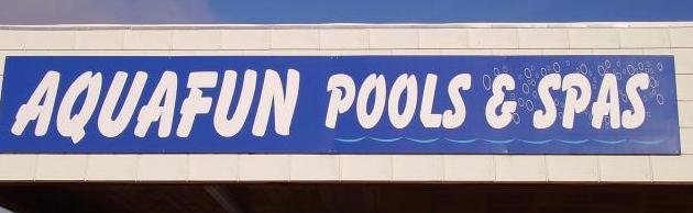 Aqua Fun Pools Sign